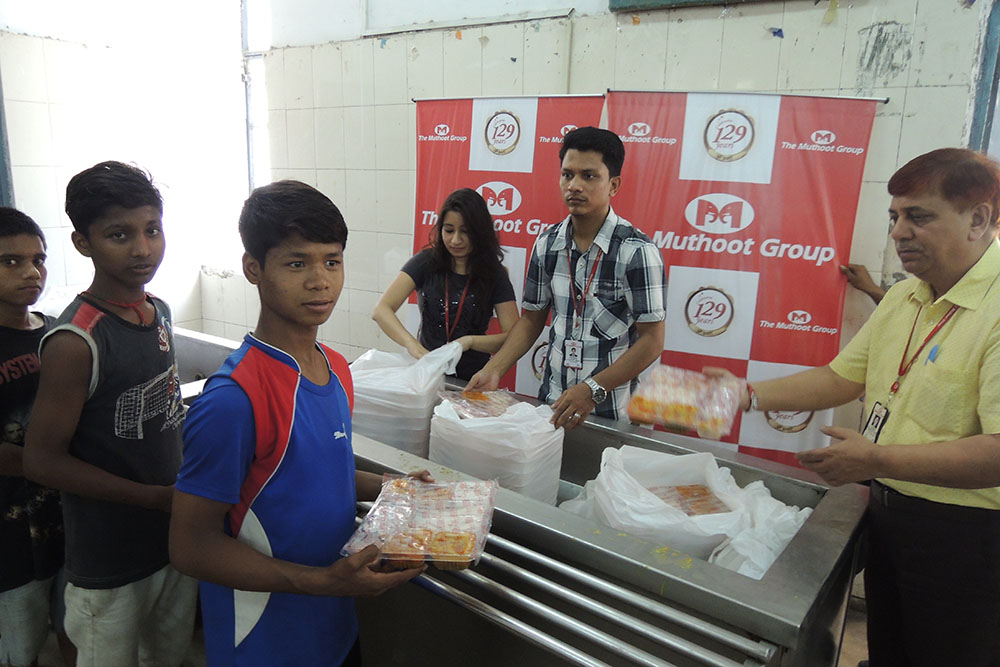 Food Distribution at Bal Sahyog