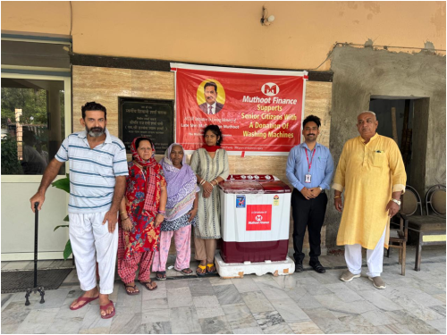 muthoot-finance-donates-washing-machine-to-apahaj-ashram-jalandhar-under-csr-initiative